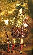 John Michael Wright unknown scottish chieftain, c. oil on canvas